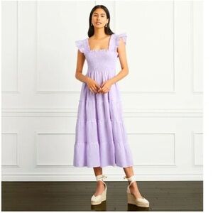 Hill House Ellie Nap Dress Lilac Strip Linen